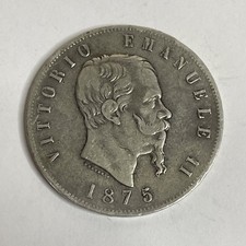 Italia regno lire 1875 - regno, 5