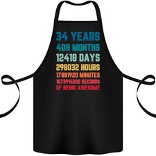 34° Compleanno 34 Anni Cotone