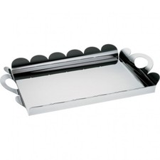 ALESSI VASSOIO RETTANGOLARE GRANDE RECINTO AM02 IN ACCIAIO LUCIDO NUOVO! 