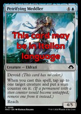 MTG PETRIFYING MEDDLER FOIL EXC - FICCANASO PIETRIFICANTE 66 - MH3 - MAGIC