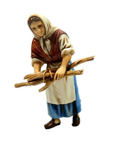 Pastore donna con - pastore, legna