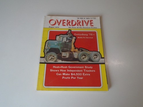 Overdrive magazine august - magazine, 1975