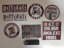 Adesivi ultras Reggiana Teste Quadre, no sciarpa Ghetto  anni 80