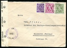 BIZONA 1945 29+30 + TUTTE LE BES su LETTERA ESTERA OLANDA (G1275a
