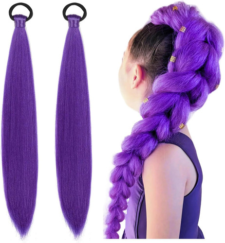 Capelli viola intrecciare - capelli, da