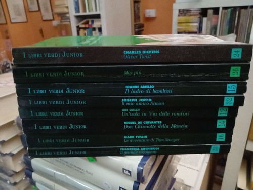 Lotto volumi libri - 8, verdi
