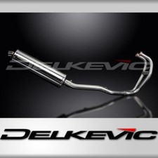 KAWASAKI GPZ500S IMPIANTO DI SCARICO COMPLETO 2-1 450mm SILENZIATORE BSAU OVALE INOX