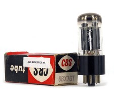 6BX7GT CBS-HYTRON NOS tubo valvola valvola valvola valvola lampada TSF ৄ泵洀 真空管 电彶管