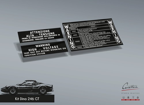Kit adesivi ferrari dino - kit, 246