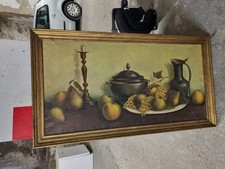 Quadro natura morta con uva di