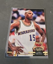 LATRELL SPREWELL NBA ROOKIE CARD TOPPS TSC 1992-93 RC # 320 WARRIORS KNICKS