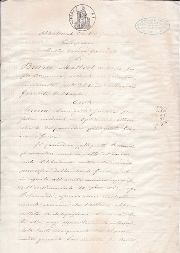 Manoscritto 1880 su carta - su,