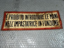 INSEGNA CARTELLO INDUSTRIALE