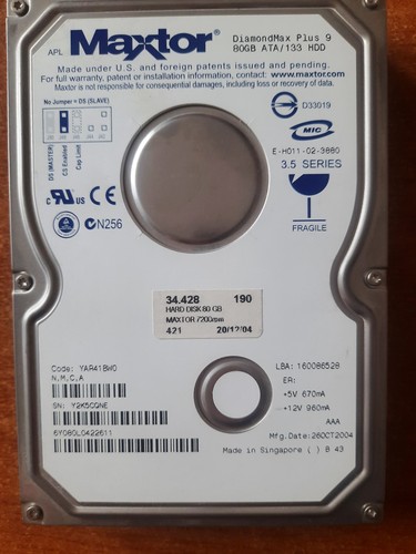 Hard disk hdd pata - 3.5",