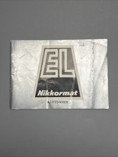 Nikkormat EL Käyttöohje #E5