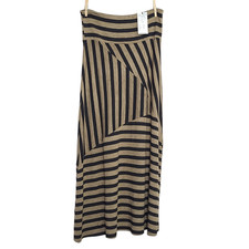 Zashi Maxi Skirt Striped Brown