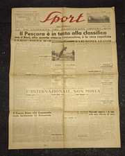 PESCARA CALCIO SPORT supplemento a L' UNITA' 3 DICEMBRE 1945 INTER