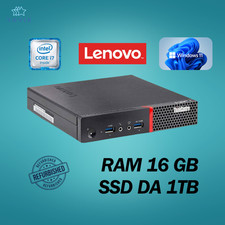 PC DESKTOP LENOVO M900 MINI INTEL I7 RAM 16GB SSD 1TB WIN 11 PRO RICONDIZIONATO