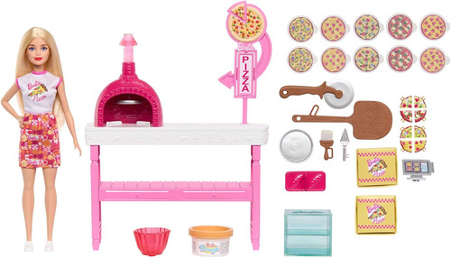 Barbie pizzeria set con - -,