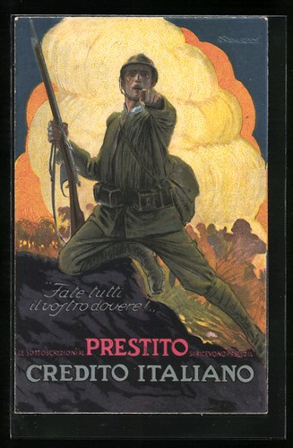 Cartolina artista mauzan - cartolina, d'artista