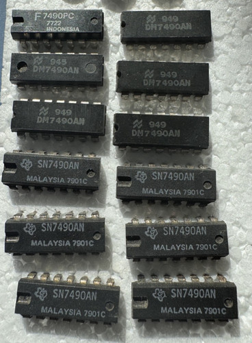 Sn7490an dm7490andecade - sn7490an,