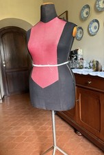 Manichino sartoriale busto donna vintage rivestimento stoffa , Anni 60