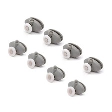 KIT8 CUSCINETTI RICAMBIO BOX DOCCIA CABINA PORTA ANTA SCORREVOLE RUOTE ROTELLINE