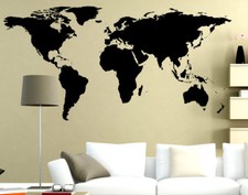 Adesivi Murali Mappa Mondo Wall Stickers Sticker Adesivo Murale Cartina Mondo