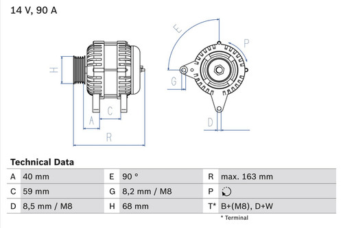 Generatore alternatore per - , vw