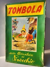 No Tin Toy 1950's Dal Negro-Treviso PINOCCHIO TOMBOLA BINGO board game complete.