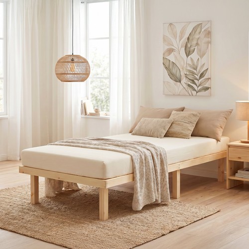 Letto legno 90x200 - legno,