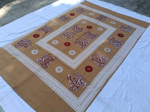 Copriletto danza indiana beige