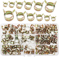 Fascette Stringitubo a Molla 135 Pezzi Morsetto 5-12 Mm Clip per Tubo Flessibili