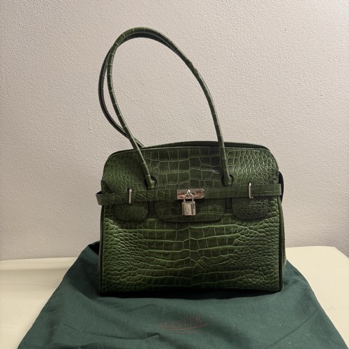 Borsa pelle verde - borsa,
