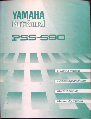 Yamaha pss 590 595 - pss-590, pss-595