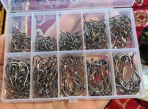 Ganci pesca acciaio al - ganci, in