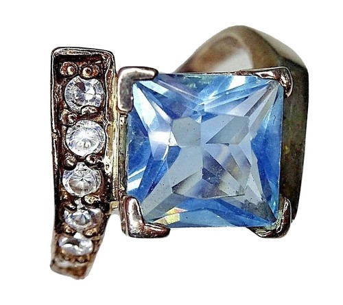 Anello argento con topazio - con,