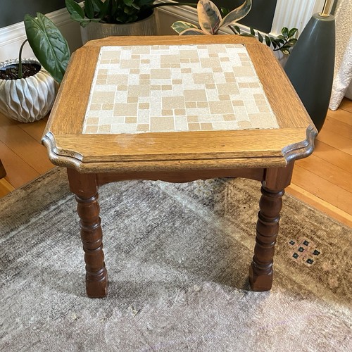 Vintage mcm 1970s tile top - vintage,