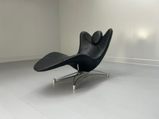De Sede DS-151 Chaise reclinabile divano letto - in pelle nera - prezzo consigliato £ 10.000