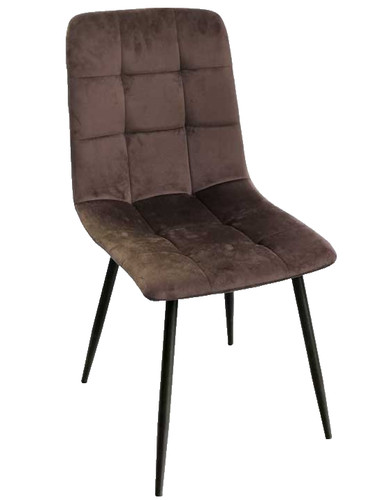 Sedia marrone velluto - sedia,