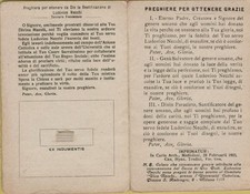 antico santino con reliquia ex