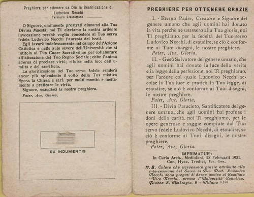 Antico santino con - santino,