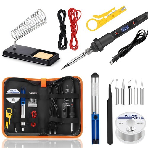 Saldatore stagno kit 80w lcd - stagno,