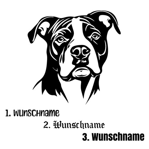 Adesivo cane staffordshire - adesivo,