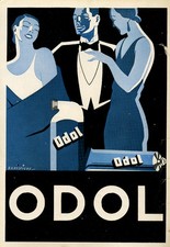 PUBBLICITA' ORIGINALE ADVERTISING ODOL BAKISFIGUS ANNI 30