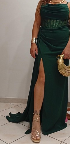 Abito sera donna verde - abito,