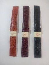 CINTURINO PELLE LUCERTOLA  APERTA X OROLOGI CON CASSA  AD ANSA FISSA 18 - 20 mm