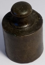 ANTIC0 PESO 2 ETTOGRAMMI IN METALLO PER BILANCIA IN LEGNO E MARMO-D'EPOCA