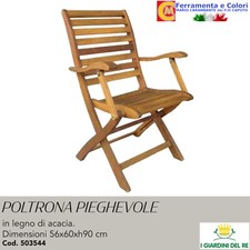 Sedia Pieghevole In Legno Di