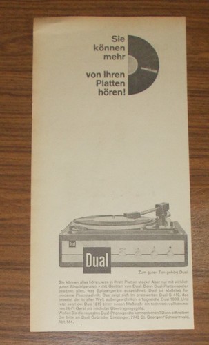 Rara pubblicità vintage dual - rara,